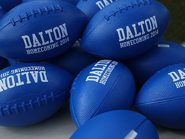 Dalton Homecoming 2014 footballs. 